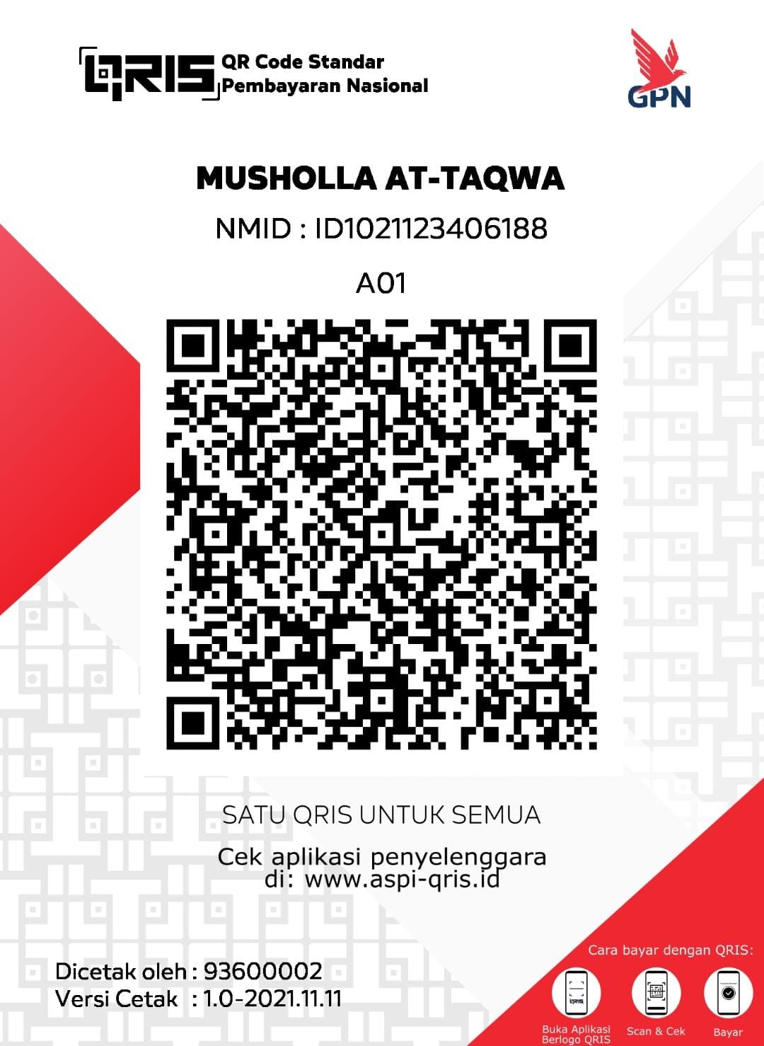 QRIS Musholla At-Taqwa